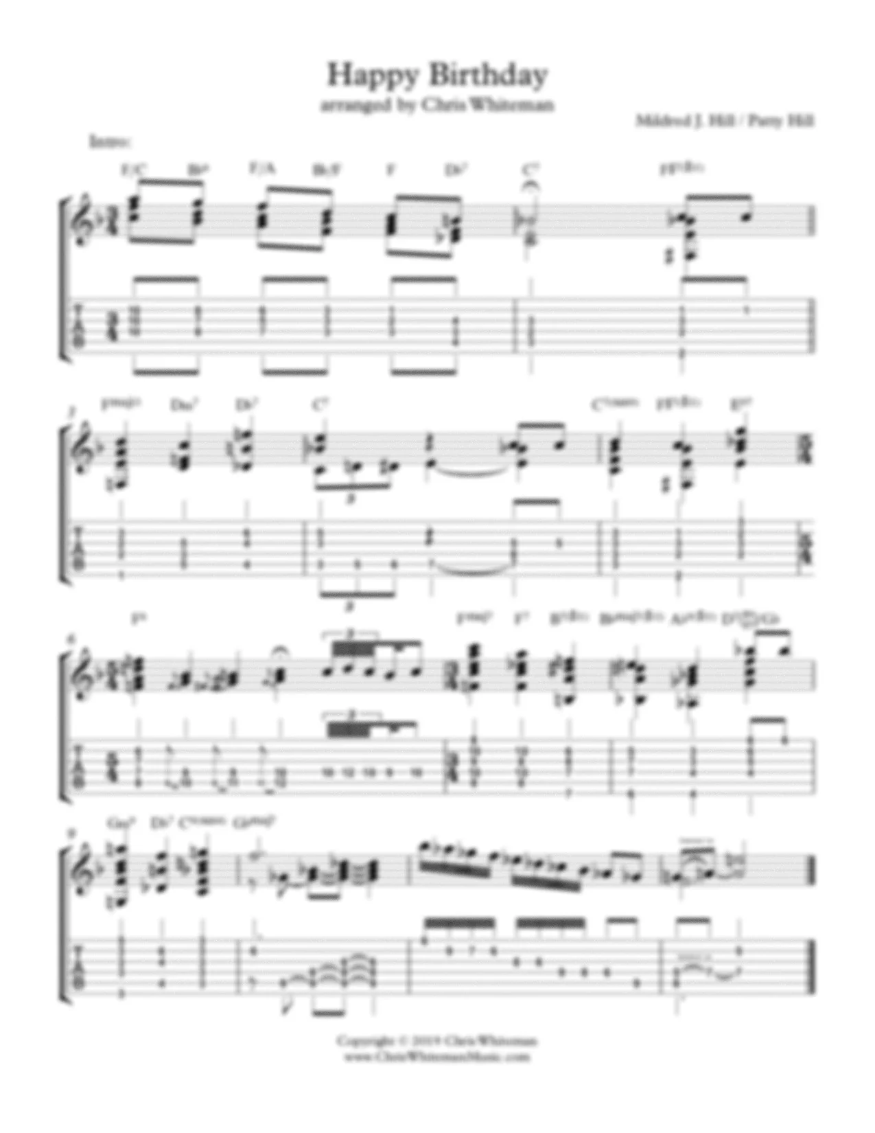 Happy Birthday — Chris Whiteman Music